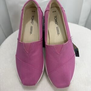 TOMS Alpargata Pink Canvas Wo’s Size 5.5